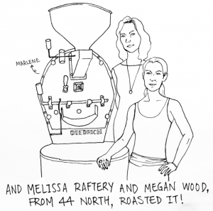 La Morena Roasters Melissa Raftery and Megan Wood.