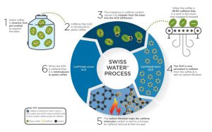 Swiss Water Decaffeination diagram