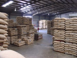 Volcafe PNG green coffee warehouse