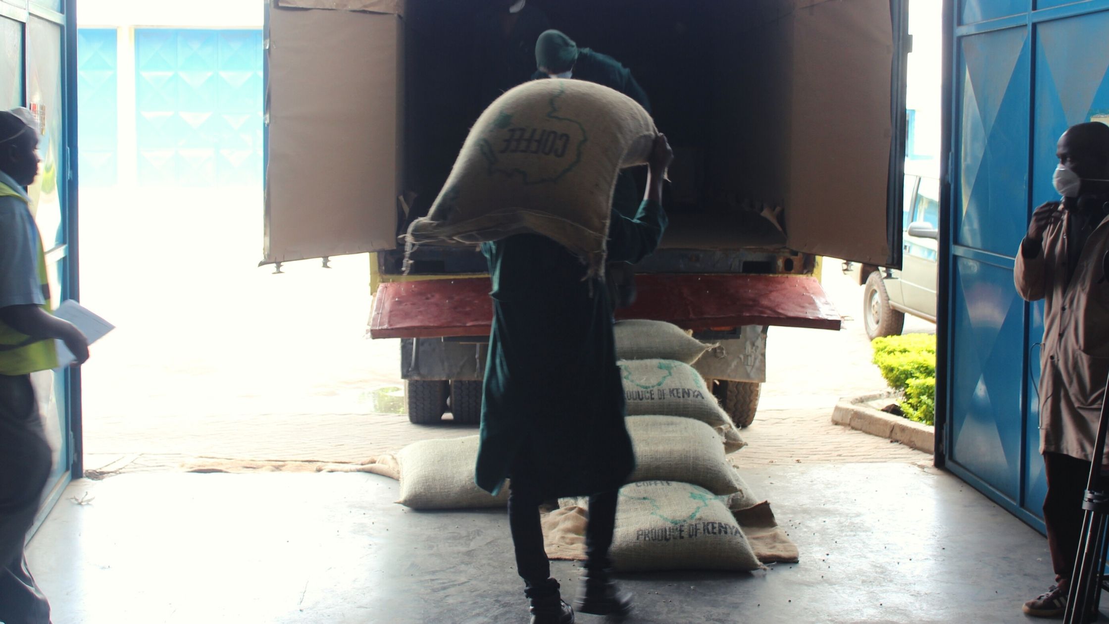 Coffee Supply Chain loading trucks