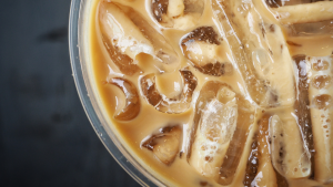 Delicious iced latte