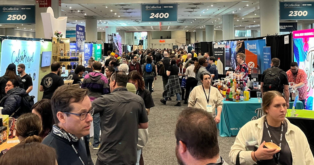 Crowded Aisles at Coffee Fest NY