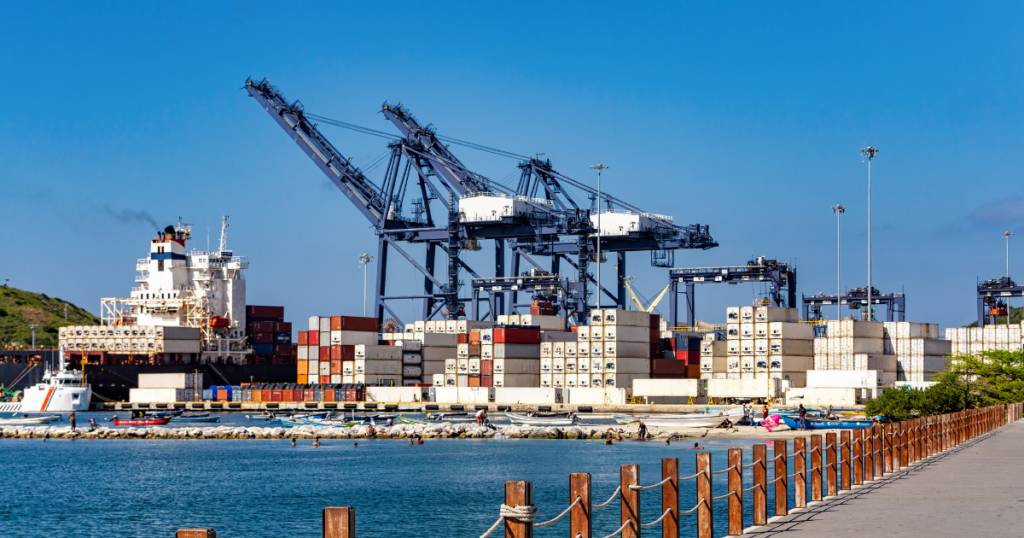 Port of Santa Marta in Colombia