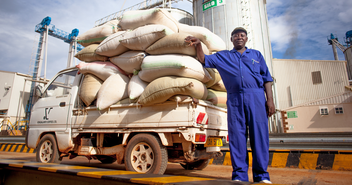 1 - Genuine Origin Coffee Truck loaded with coffee to be milled before export